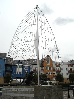 A Sculpture On St Mary's Island, Chatham, Kent
